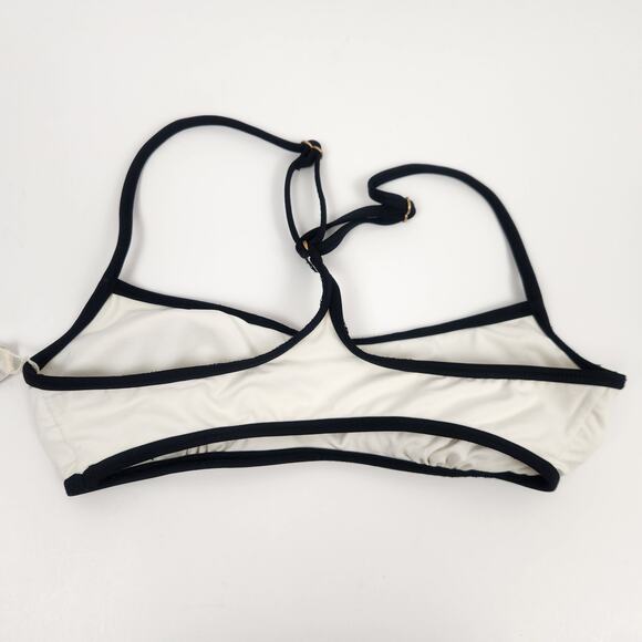 L*Space Pamela Bikini Top Racerback in Cream Black Size Small NWT - Picture 4 of 6